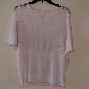 seashell pink woven tunic